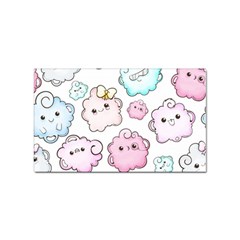 Cute-doodle-cartoon-seamless-pattern Sticker (rectangular) by Salman4z