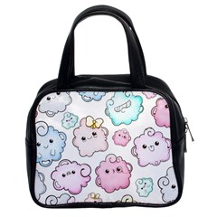 Cute-doodle-cartoon-seamless-pattern Classic Handbag (two Sides) by Salman4z