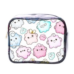 Cute-doodle-cartoon-seamless-pattern Mini Toiletries Bag (one Side) by Salman4z