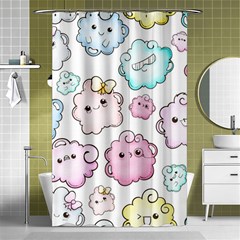 Cute-doodle-cartoon-seamless-pattern Shower Curtain 48  X 72  (small)  by Salman4z