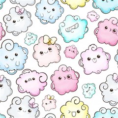 Cute-doodle-cartoon-seamless-pattern Play Mat (rectangle) by Salman4z