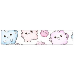 Cute-doodle-cartoon-seamless-pattern Small Premium Plush Fleece Scarf by Salman4z