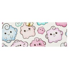 Cute-doodle-cartoon-seamless-pattern Banner And Sign 8  X 3 