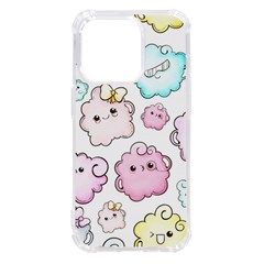 Cute-doodle-cartoon-seamless-pattern Iphone 14 Pro Tpu Uv Print Case