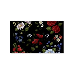 Floral-folk-fashion-ornamental-embroidery-pattern Sticker (rectangular) by Salman4z