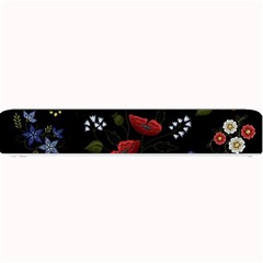 Floral-folk-fashion-ornamental-embroidery-pattern Small Bar Mat by Salman4z