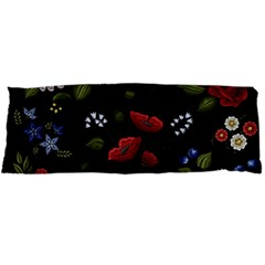 Floral-folk-fashion-ornamental-embroidery-pattern Body Pillow Case Dakimakura (two Sides) by Salman4z