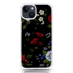 Floral-folk-fashion-ornamental-embroidery-pattern Iphone 14 Tpu Uv Print Case by Salman4z