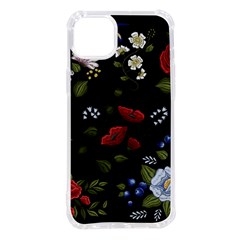 Floral-folk-fashion-ornamental-embroidery-pattern Iphone 14 Plus Tpu Uv Print Case by Salman4z