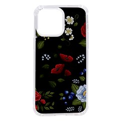 Floral-folk-fashion-ornamental-embroidery-pattern Iphone 14 Pro Max Tpu Uv Print Case by Salman4z