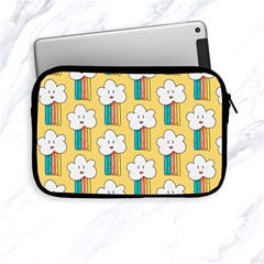 Smile-cloud-rainbow-pattern-yellow Apple Ipad Mini Zipper Cases by Salman4z