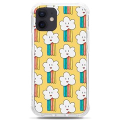 Smile-cloud-rainbow-pattern-yellow Iphone 12 Mini Tpu Uv Print Case	 by Salman4z