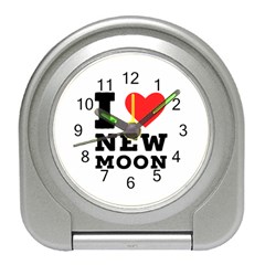 I Love New Moon Travel Alarm Clock by ilovewhateva