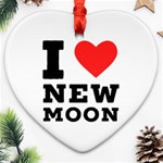 I love new moon Heart Ornament (Two Sides) Front