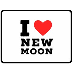 I Love New Moon Fleece Blanket (large) by ilovewhateva