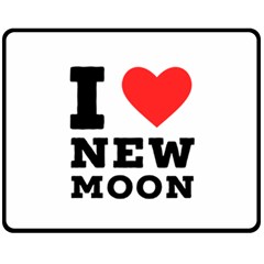 I Love New Moon Fleece Blanket (medium) by ilovewhateva