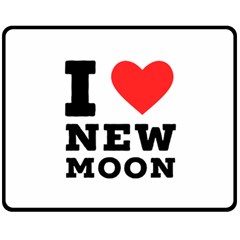 I Love New Moon Two Sides Fleece Blanket (medium) by ilovewhateva