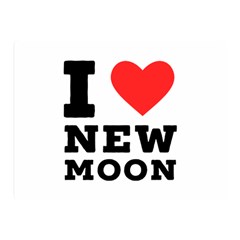 I Love New Moon Two Sides Premium Plush Fleece Blanket (mini) by ilovewhateva