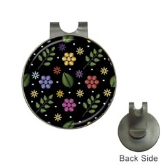 Embroidery-seamless-pattern-with-flowers Hat Clips With Golf Markers by Salman4z