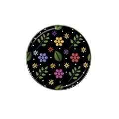 Embroidery-seamless-pattern-with-flowers Hat Clip Ball Marker by Salman4z