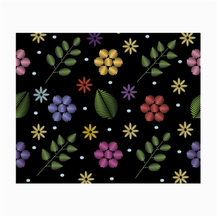 Embroidery-seamless-pattern-with-flowers Small Glasses Cloth