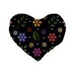 Embroidery-seamless-pattern-with-flowers Standard 16  Premium Heart Shape Cushions Front