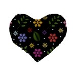 Embroidery-seamless-pattern-with-flowers Standard 16  Premium Heart Shape Cushions Back