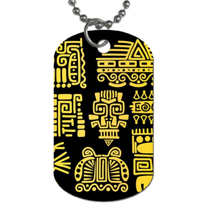 American-golden-ancient-totems Dog Tag (One Side)