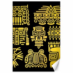 American-golden-ancient-totems Canvas 20  X 30  by Salman4z