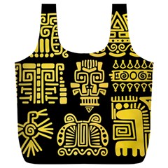 American-golden-ancient-totems Full Print Recycle Bag (xxl) by Salman4z