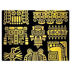 American-golden-ancient-totems Premium Plush Fleece Blanket (extra Small) by Salman4z