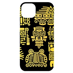 American-golden-ancient-totems Iphone 14 Plus Black Uv Print Case by Salman4z