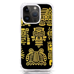 American-golden-ancient-totems Iphone 14 Pro Tpu Uv Print Case