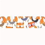 Cute-colorful-owl-cartoon-seamless-pattern Large Bar Mat 32 x8.5  Bar Mat