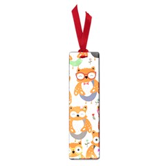 Cute-colorful-owl-cartoon-seamless-pattern Small Book Marks by Salman4z