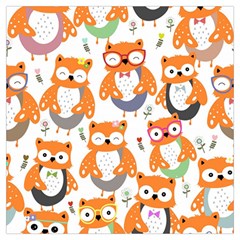 Cute-colorful-owl-cartoon-seamless-pattern Lightweight Scarf  by Salman4z