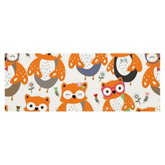 Cute-colorful-owl-cartoon-seamless-pattern Banner And Sign 8  X 3  by Salman4z