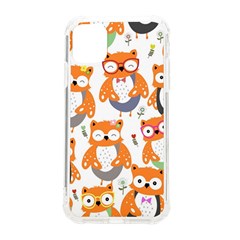 Cute-colorful-owl-cartoon-seamless-pattern Iphone 11 Tpu Uv Print Case by Salman4z