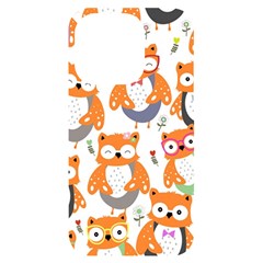 Cute-colorful-owl-cartoon-seamless-pattern Iphone 14 Pro Black Uv Print Case by Salman4z