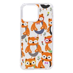 Cute-colorful-owl-cartoon-seamless-pattern Iphone 14 Pro Max Tpu Uv Print Case by Salman4z