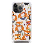 Cute-colorful-owl-cartoon-seamless-pattern iPhone 13 Pro TPU UV Print Case Front