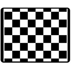 Chess-board-background-design Two Sides Fleece Blanket (medium) by Salman4z