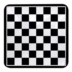 Chess-board-background-design Square Glass Fridge Magnet (4 Pack) by Salman4z