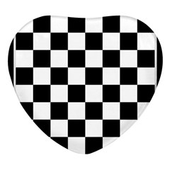 Chess-board-background-design Heart Glass Fridge Magnet (4 Pack) by Salman4z