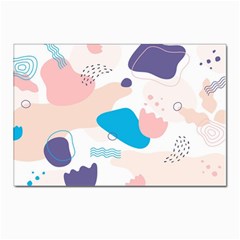 Hand-drawn-abstract-organic-shapes-background Postcard 4 x 6  (pkg Of 10) by Salman4z