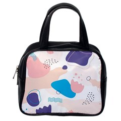 Hand-drawn-abstract-organic-shapes-background Classic Handbag (one Side) by Salman4z