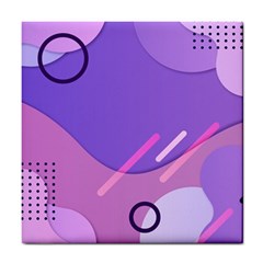 Colorful-abstract-wallpaper-theme Tile Coaster