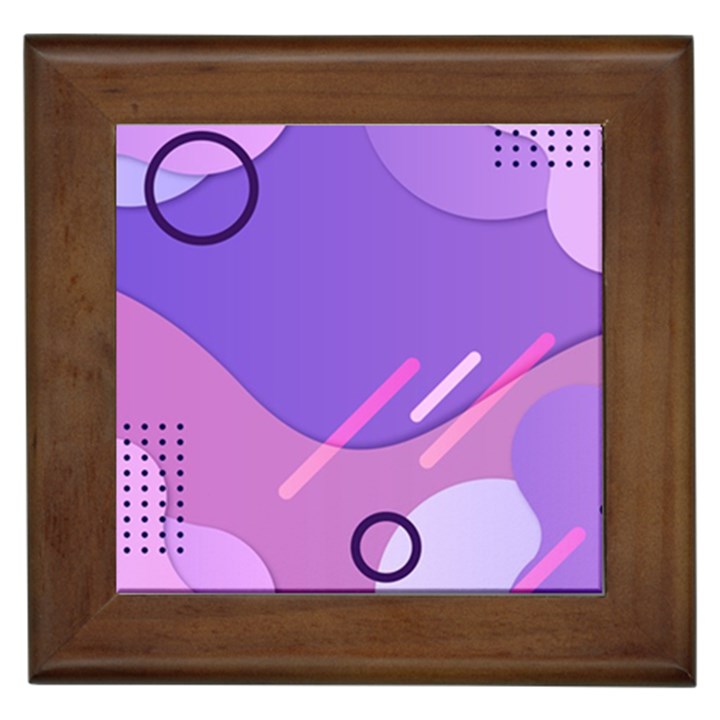 Colorful-abstract-wallpaper-theme Framed Tile