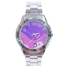 Colorful-abstract-wallpaper-theme Stainless Steel Analogue Watch by Salman4z