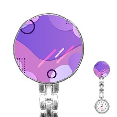 Colorful-abstract-wallpaper-theme Stainless Steel Nurses Watch by Salman4z